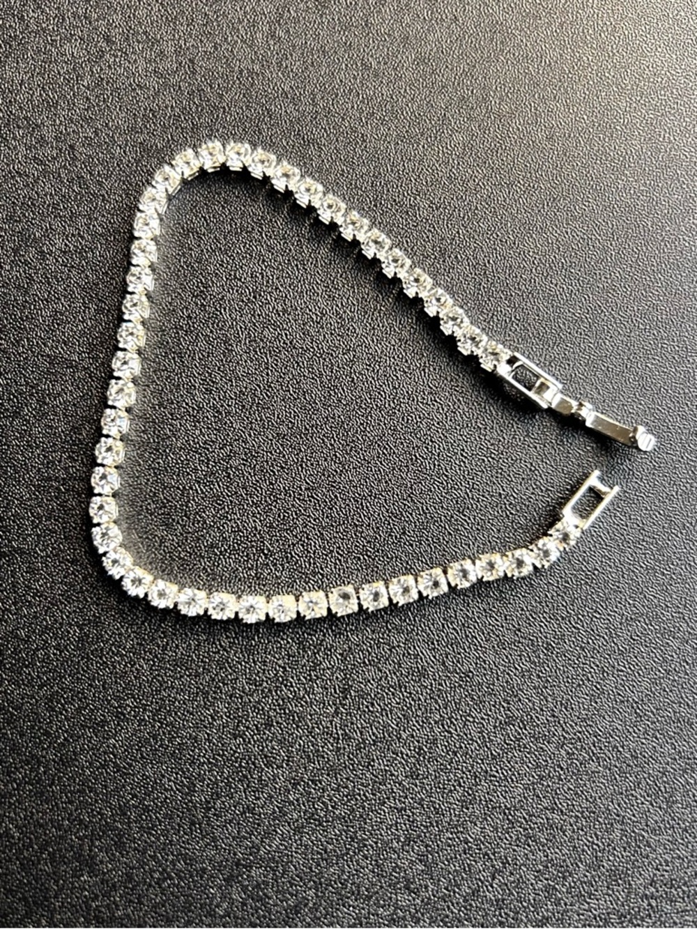 2mm Crystal Tennis Bracelet - Silver Sparkle